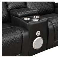 Detroit Black Sofa & Loveseat & Chair - DETROIT-BK-SLC