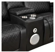 Detroit Black Sofa & Loveseat & Chair - DETROIT-BK-SLC