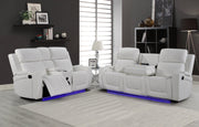 Detroit White Sofa & Loveseat - DETROIT-WT-SLS