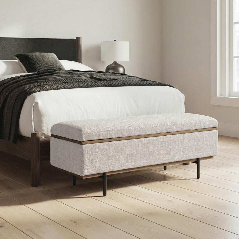 Dettaford Next-Gen Nuvella Stone Storage Bench - A3000848