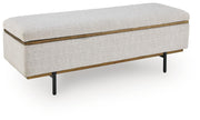 Dettaford Next-Gen Nuvella Stone Storage Bench - A3000848