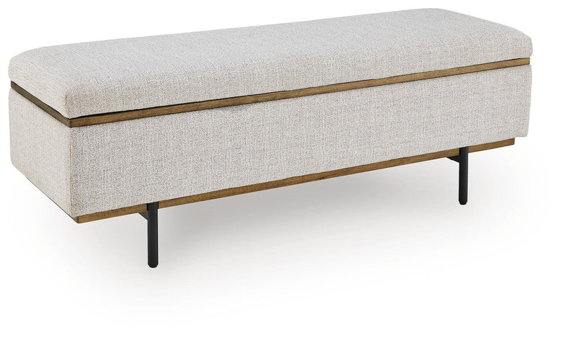 Dettaford Next-Gen Nuvella Stone Storage Bench - A3000848