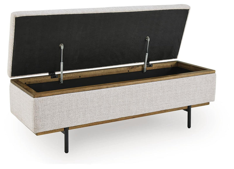 Dettaford Next-Gen Nuvella Stone Storage Bench - A3000848