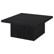 Devar 2-piece Square Cocktail Coffee End Table Set Black - 706408-S2