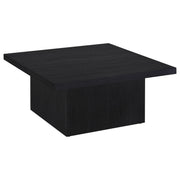 Devar 2-piece Square Cocktail Coffee End Table Set Black - 706408-S2