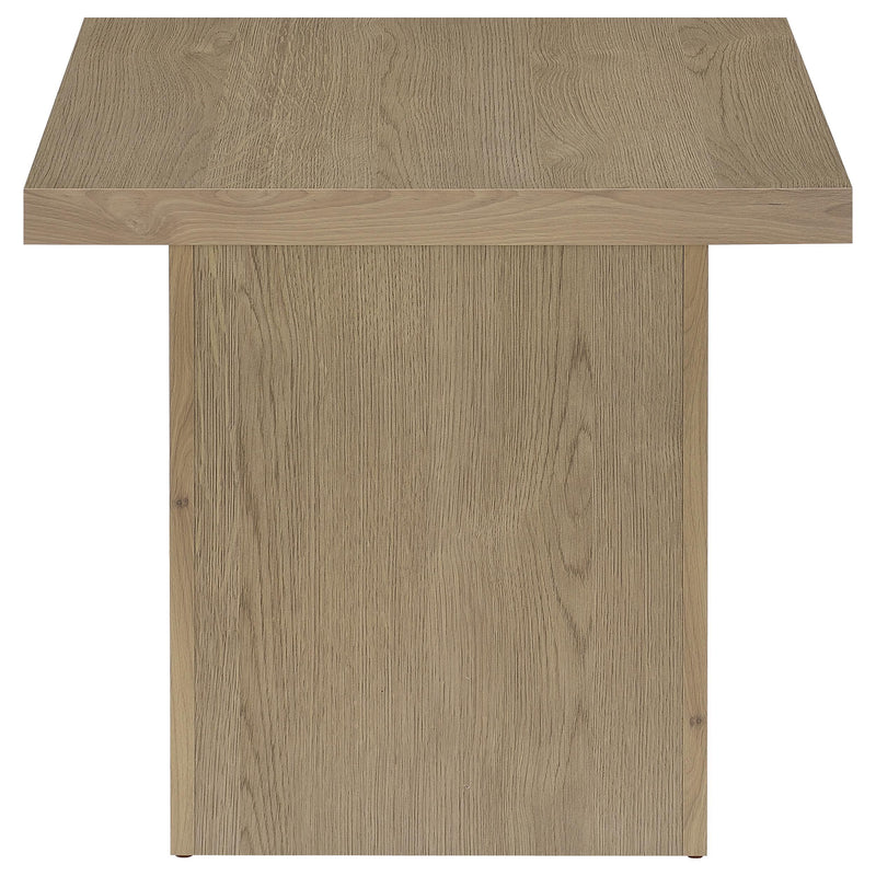 Devar 2-piece Square Cocktail Coffee End Table Set Latte - 710918-S2
