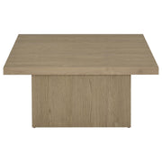 Devar 2-piece Square Cocktail Coffee End Table Set Latte - 710918-S2