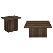 Devar 2-piece Square Coffee and End Table Set Dark Pine - 710888-S2