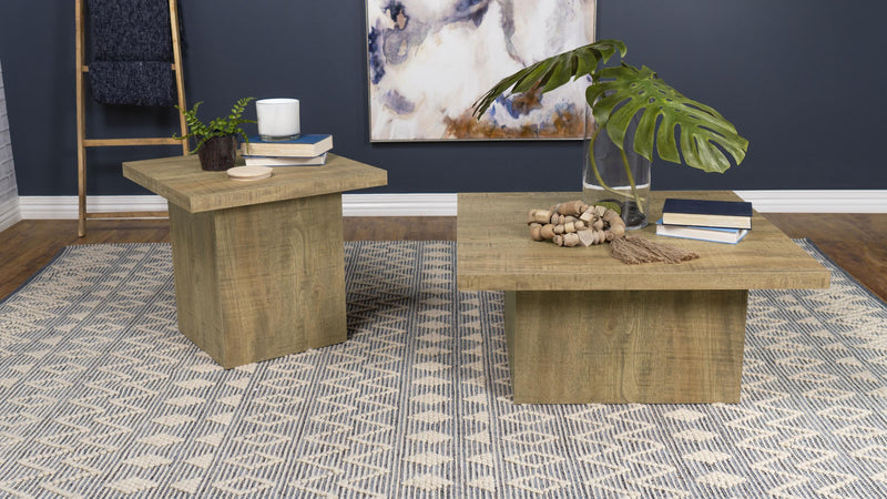 Devar 2-piece Square Coffee and End Table Set Mango - 708068-S2