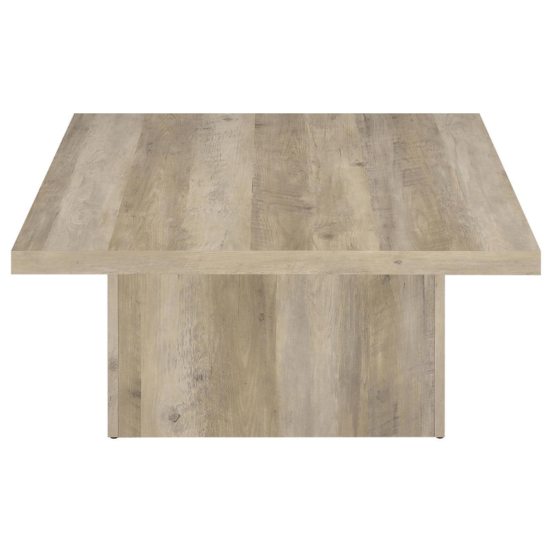Devar 2-piece Square Coffee End Table Set Distressed Pine - 710878-S2