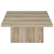 Devar 2-piece Square Coffee End Table Set Distressed Pine - 710878-S2
