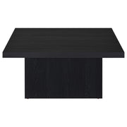 Devar Square Engineered Wood Cocktail Coffee Table Black - 706408