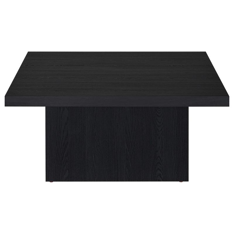 Devar Square Engineered Wood Cocktail Coffee Table Black - 706408