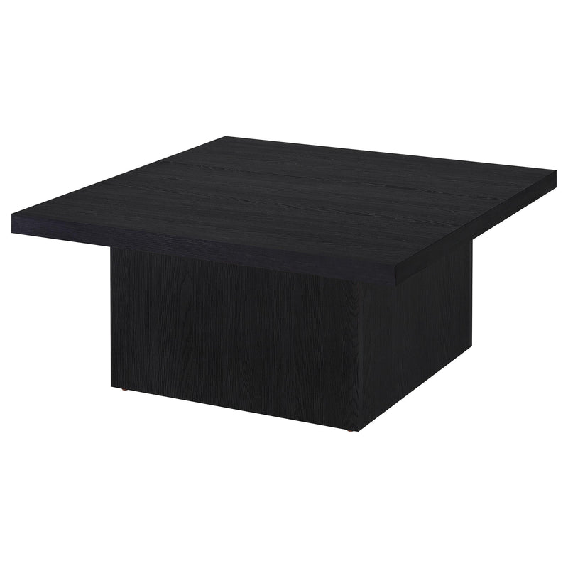 Devar Square Engineered Wood Cocktail Coffee Table Black - 706408