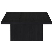 Devar Square Engineered Wood Cocktail Coffee Table Black - 706408