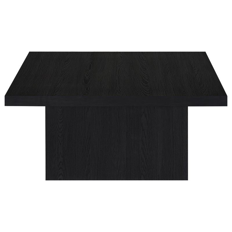 Devar Square Engineered Wood Cocktail Coffee Table Black - 706408