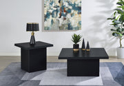 Devar Square Engineered Wood Cocktail Coffee Table Black - 706408
