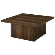 Devar Square Engineered Wood Cocktail Coffee Table Dark Pine - 710888