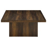 Devar Square Engineered Wood Cocktail Coffee Table Dark Pine - 710888