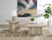 Devar Square Engineered Wood Coffee Table Distressed Pine - 710878