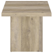 Devar Square Engineered Wood End Table Distressed Pine - 710877