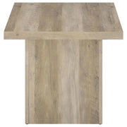 Devar Square Engineered Wood End Table Distressed Pine - 710877