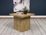 Devar Square Engineered Wood End Table Mango Brown - 708067