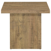 Devar Square Engineered Wood End Table Mango Brown - 708067