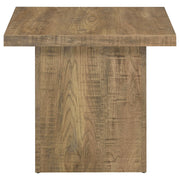 Devar Square Engineered Wood End Table Mango Brown - 708067