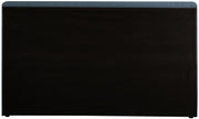 Devin Linen Textured Fabric Queen Bed Blue - Gate FurnitureQueen Bed