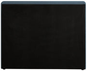 Devin Linen Textured Fabric Twin Bed Blue - Gate FurnitureTwin Bed