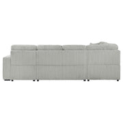 Devonshire Sleeper Sectional Sofa Storage Chaise Grey - 501208