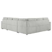 Devonshire Sleeper Sectional Sofa Storage Chaise Grey - 501208