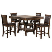 Dewey 5-piece Rectangular Dining Table Set Walnut - 115208-S5