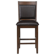 Dewey Upholstered Counter Chair Walnut (Set of 2) - 115209