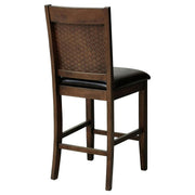 Dewey Upholstered Counter Chair Walnut (Set of 2) - 115209
