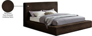 Dexter Corduroy Full Bed in Brown - Gate FurnitureFull Bed