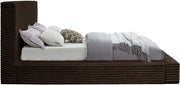 Dexter Corduroy Full Bed in Brown - Gate FurnitureFull Bed