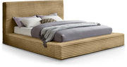 Dexter Corduroy Full Bed in Camel - Gate FurnitureFull Bed