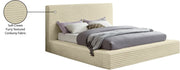 Dexter Corduroy Full Bed in Cream - Gate FurnitureFull Bed
