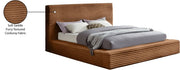 Dexter Corduroy Full Bed in Saddle - Gate FurnitureFull Bed