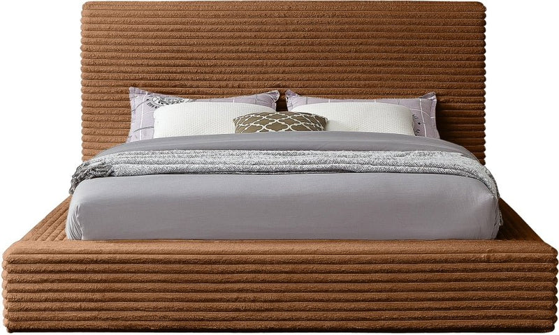 Dexter Corduroy Full Bed in Saddle - Gate FurnitureFull Bed