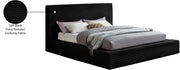 Dexter Corduroy King Bed in Black - Gate FurnitureKing Bed