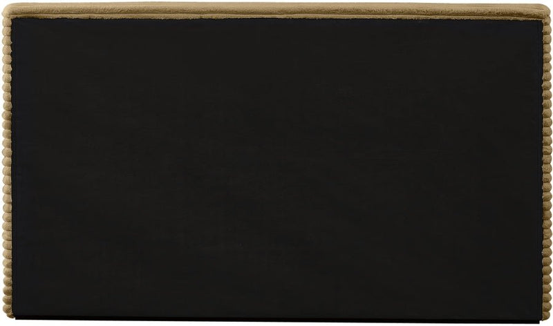 Dexter Corduroy King Bed in Camel - Gate FurnitureKing Bed