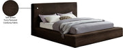 Dexter Corduroy Queen Bed in Brown - Gate FurnitureQueen Bed