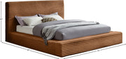 Dexter Corduroy Queen Bed in Saddle - Gate FurnitureQueen Bed