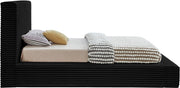 Dexter Corduroy Twin Bed in Black - Gate FurnitureTwin Bed