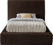 Dexter Corduroy Twin Bed in Brown - Gate FurnitureTwin Bed
