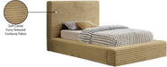 Dexter Corduroy Twin Bed in Camel - Gate FurnitureTwin Bed