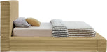 Dexter Corduroy Twin Bed in Camel - Gate FurnitureTwin Bed